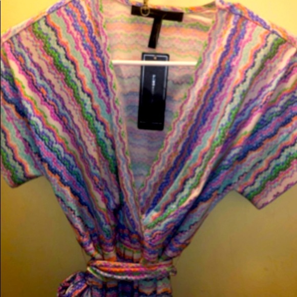 NWT BCBG Avery Multicolored Dress XS - Picture 6 of 10
